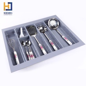 Sustainable eco-friendly kitchen storage tray for utensils