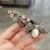 Import Sweet little bee pearl hairpin girls out wearing headdress party photo available girl hairpin from China