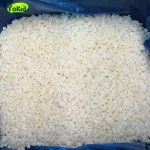 Sweet white peach half frozen with high quality