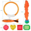 Swimming Training Toy Treasures Gift Diving Rings Toypedo Bandits Underwater Diving pool toy