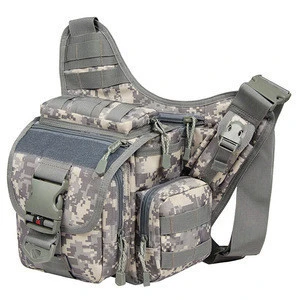 Tactical Camouflage Camera Pack Messenger Bag Waterproof Nylon Saddle Bag Men Outdoor Sport Bags