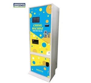 Taiwan high quality coin exchange coin change dispenser machine wih locker