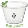 take away plastic yogurt container with clear lid