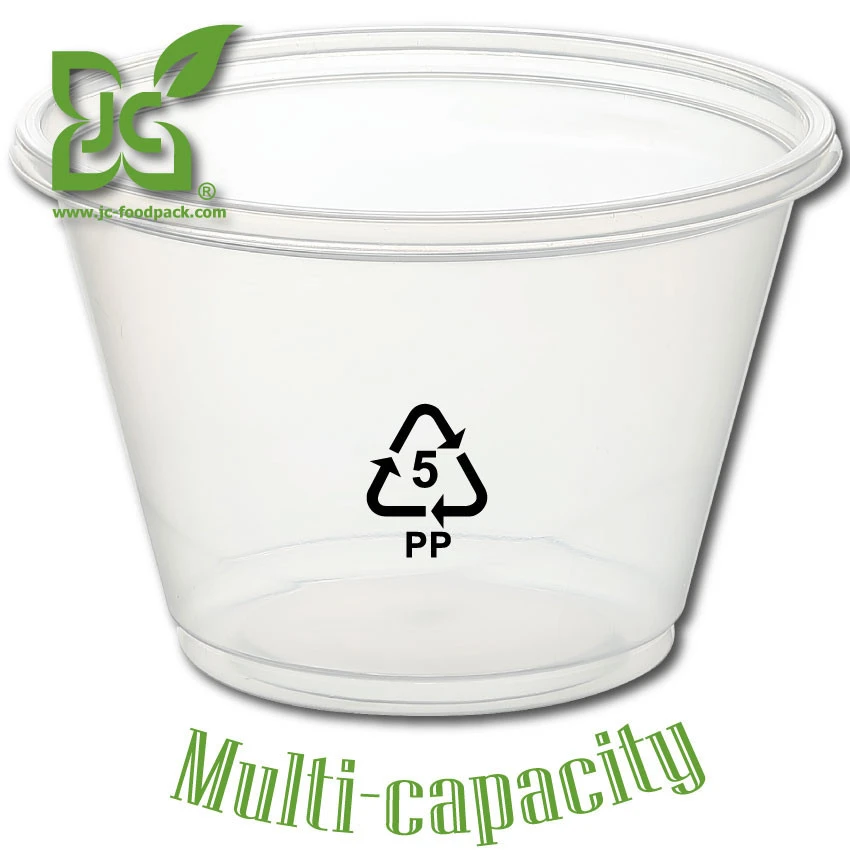 take away plastic yogurt container with clear lid