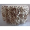 TC017H hot and popular white curly willow white ruffled table skirt