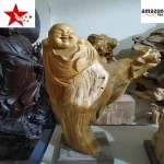 the god of longevity Chinese wood carving arts and crafts