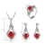 Import The High Quality Fashion Red heart pendant necklace with double heart Wedding Jewelry for Women gift from China