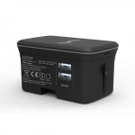 The most popular products 2.4A max multi-function usb  magnetic charger universal global adapter with wireless charger