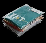 Thickened transparent frosted zipper bag wholesale custom ziplock bag plastic underwear socks storage clothing bag