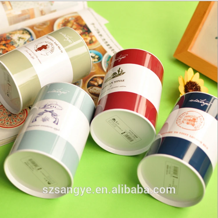 tin box for biscuit/ coffee/tea Free sample 0.23mm tinplate round tin can