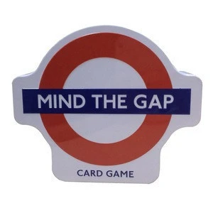 tin case for mind the gap /various shape tea or coffee tin can manufacture