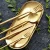 Import titanium matte gold cutlery set luxury saudi golden spoon fork knife set SS 18 8 manufacturer from China