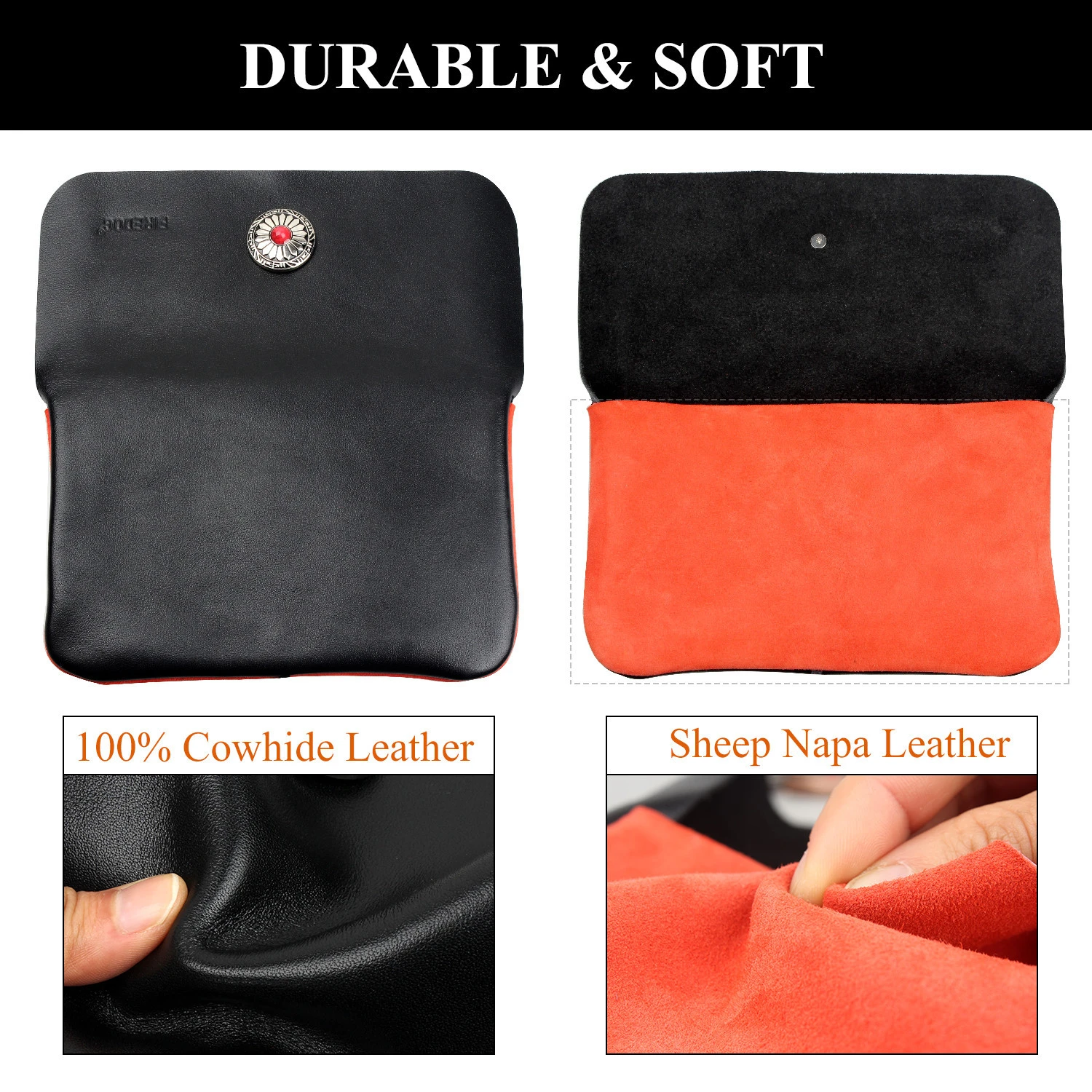 Tobacco Pipe Pouch Genuine Leather Smoking Pipe Pouch for Tobacco Pipe Bag