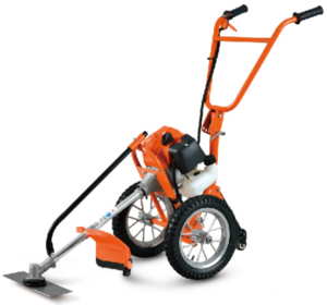 TOGO 52cc hand push brush cutter 2 stroke grass trimmer with two wheels