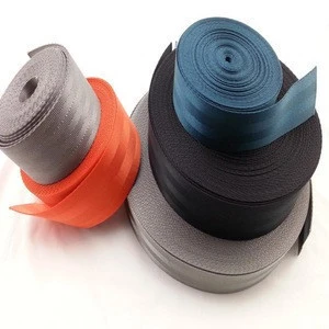 Top quality custom colorful seatbelt nylon webbing for car, polyester band strap for bags