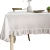 Import Topfinel Cotton Linen Tablecloth Custom Size Ruffles Decoration Solid Table Cloth from China