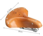 Tourbon Waterproof Vintage Cowdie Genuine Leather Bicycle Saddle