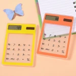 Transparent environmentally friendly solar mini ultra thin Creative Calculator student office stationery