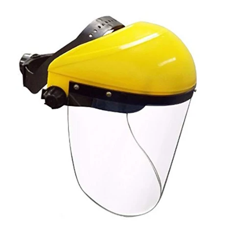 Transparent polycarbonate visor face shield protective eye and face CE ANSI certificated