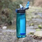 Tritan Plastic Water Bottle Purifiered with Activated Carbon Block & Hollow Fiber UF Membrane Filter