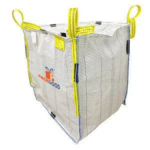 Type C Jumbo Bag Big Bag FIBC Bulk Bag 100% PP 100*100*120 Four Loop Spout Top and Bottom Can OEM Customized