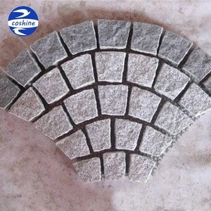 Types Of Fan Pattern Granite Paving Stone For Courtyard