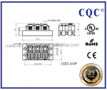 UL Approved Terminal Block Assembly/terminal block lighting pole/terminal block connector for LED & other outdoor luminaires