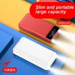 Ultra slim custom logo battery power bank 20000mah power bank promotion charger 20000 power bank  portable charger