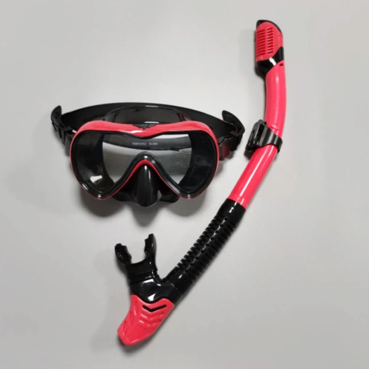 Unisex professional Diving mask and snorkel full face glasses diving snorkel mask set