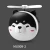 USB charging Cute Small Pocket Led Make up mirror for Gift Cute animal shapes Cosmetic mirror with fan