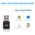 Import USB Wireless Wifi Adapter 600mbps 802.11ac USB ethernet adapter Network Card wi-fi receiver For Mac PC Windows 7 8 10 from China