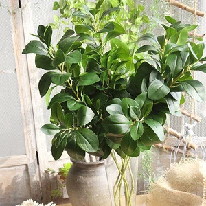 UV Protected Shrubs Outdoor Indoor Faux Bush Bundle Artificial Plants With Leaves