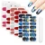 Import Van Gogh&#39;s Starry Night Full Nail Wraps Art Polish Stickers Decal Strips Adhesive False Nail Design Manicure Set from China