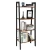Import VASAGLE design portable modern furniture 4 tiers large tall industrial metal bookcase ladder book shelf wooden for living room from China