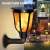 Import Waterproof LED Wall Light Solar Powered 96LED Solar Street Light Retro Flickering Flame Lamp from China