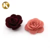 Wenzhou Kml custom ladies hippocampal hair material rose decorative shoe ornaments