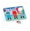 WEP027 Non-toxic Nurse Design Baby Wooden Toy Plywood Puzzle Occupation Puzzle Wholesale