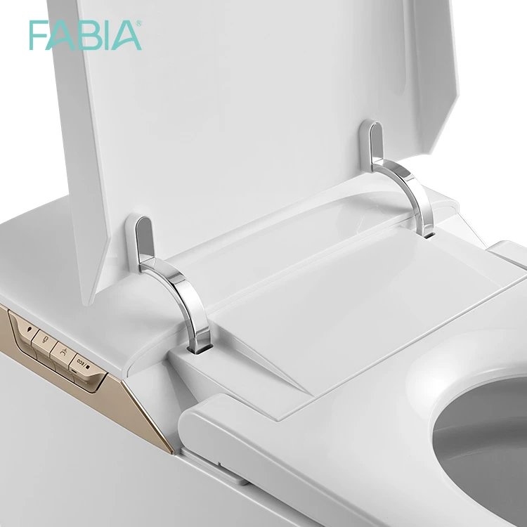 White one piece automatic sanitary ware bathroom auto sensor flush bidet intelligent smart toilet