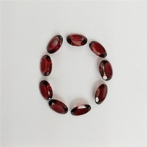 Wholesale and Retail  Natural Garnet Stone Oval 4X6 Cut Loose Gemstones A+Quality