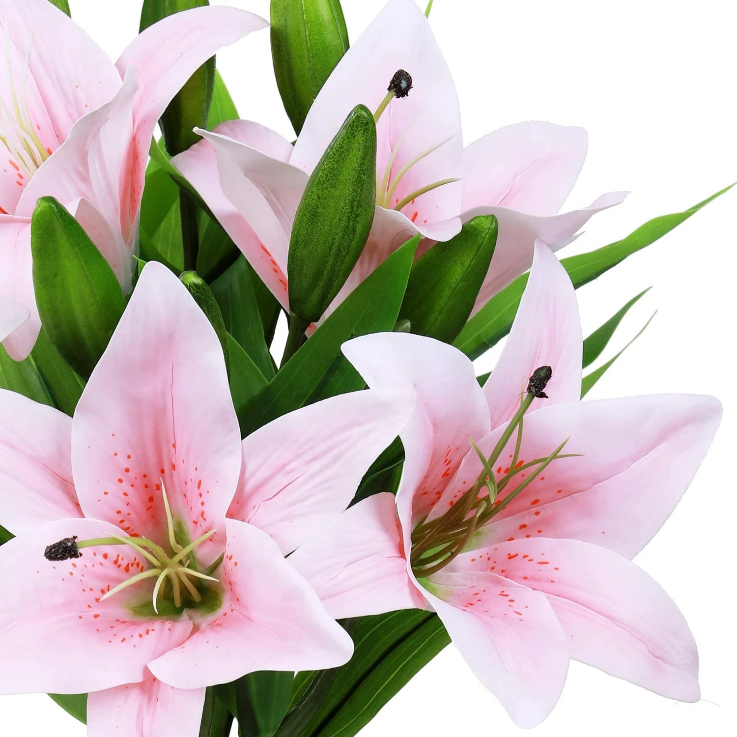 Wholesale artificial latex material real touch lily flowers for home wedding decoration