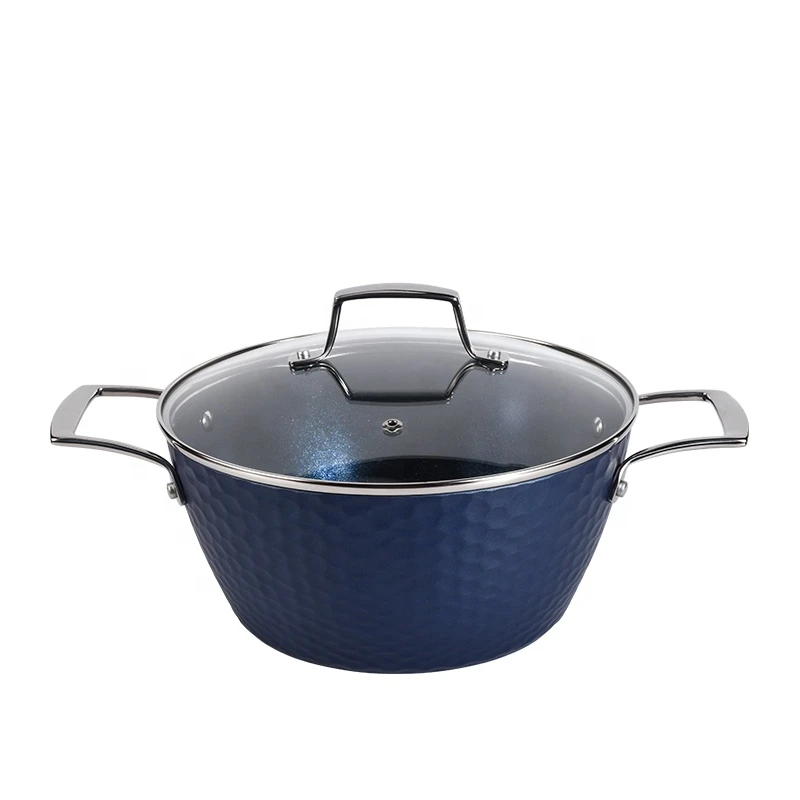 wholesale cast Aluminum granite Coating Induction nonstick cooking pot cookware set
