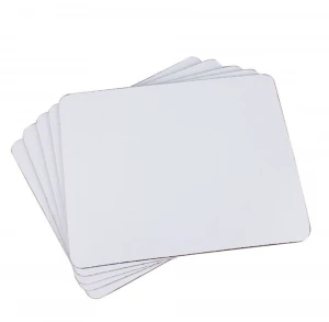 Wholesale Cheap blank Square Round Custom Heat Transfer 1.2mm 3mm Thick Sublimation White Rubber Gift Mouse Pad