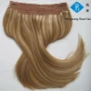 Wholesale cheap double drawn natural human halo hair extensions
