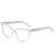 Import Wholesale customized logo anti blue light glasses PC clear lens TR90 women optical frames from China