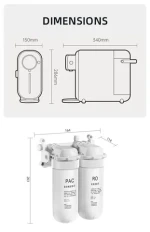 Wholesale Home RO Water Filter Cabinet Factory Fast Heating Water Dispenser Reverse osmosis membrane & PAC Water Purifier
