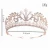 Import Wholesale hot selling rose golden crown white pearl hair hoop wedding  bridal tiara hair accessories from China