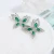Import Wholesale In Stock Fine Jewelry Fashion Small Size Women Beautiful Artificial Butterfly Clear Zircon Stud Earrings from China