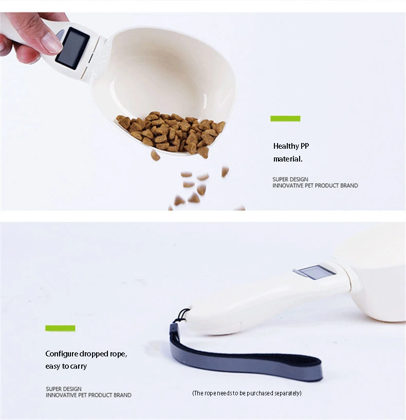 Wholesale Intelligent Pet food digital measure spoon with electronic scale for Dogs and Cats Food Scoop