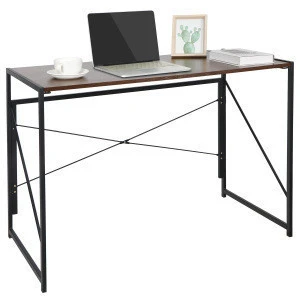 Wholesale iron wood foldable folding home office modern design notebook writing pc laptop computer desk table