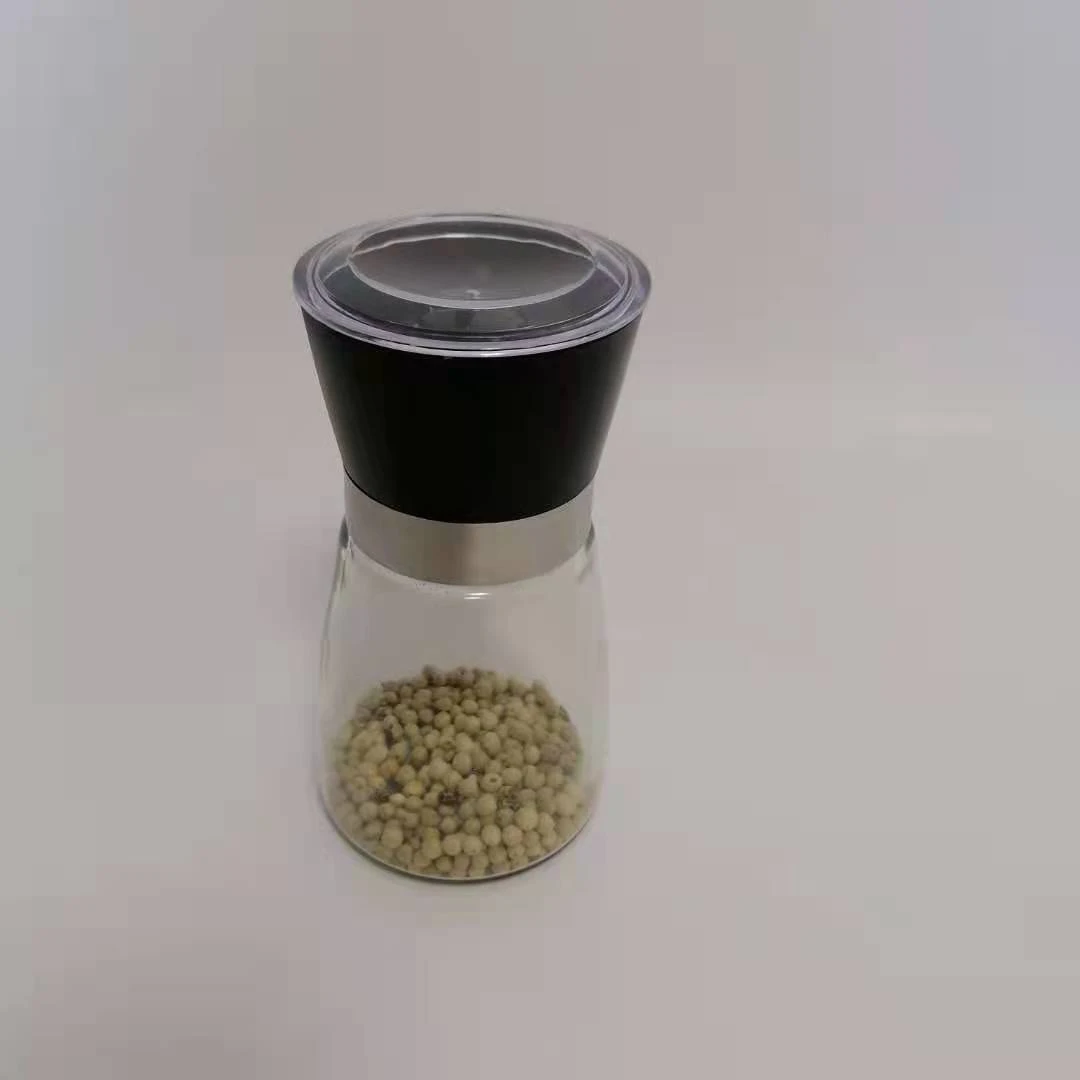 Wholesale labels pepper salt spice grinder jars salt pepper mill bottles